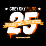 grey sky films 25th anniversary logo